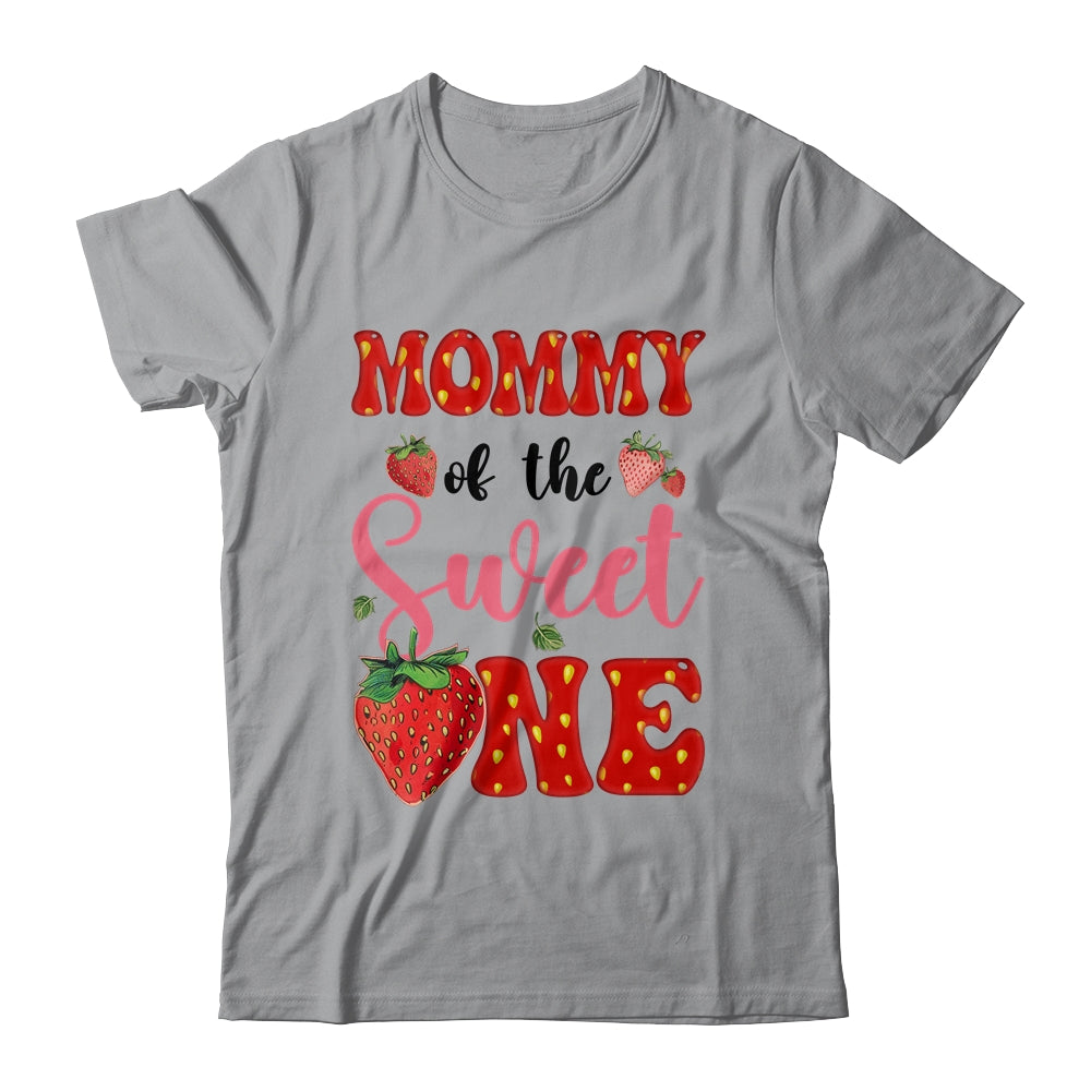 Mommy Of Sweet One Strawberry Frist 1st Birthday Girl Shirt & Hoodie | teecentury