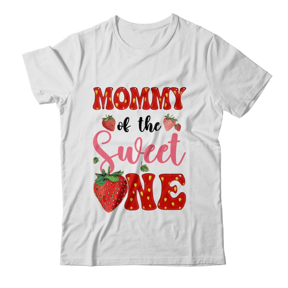 Mommy Of Sweet One Strawberry Frist 1st Birthday Girl Shirt & Hoodie | teecentury