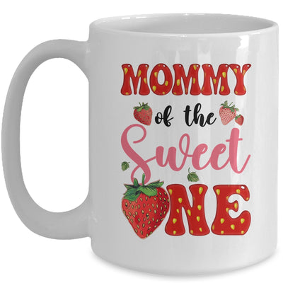Mommy Of Sweet One Strawberry Frist 1st Birthday Girl Mug | teecentury