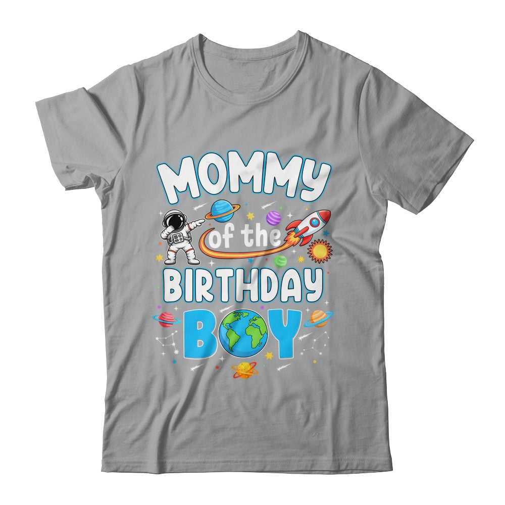 Mommy Of The Birthday Boy Astronaut Family Space Planets Shirt & Hoodie | teecentury