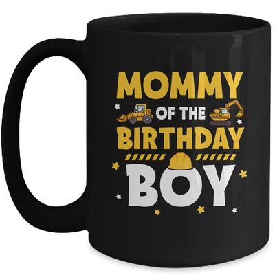 Mommy Of The Birthday Boy Construction Worker Family Party Mug | teecentury