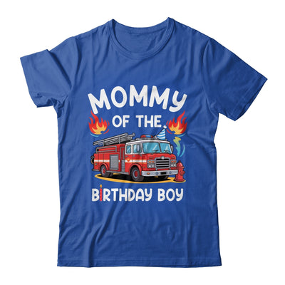 Mommy Of The Birthday Boy Fire Truck Firefighter 1st Party Shirt & Hoodie | teecentury