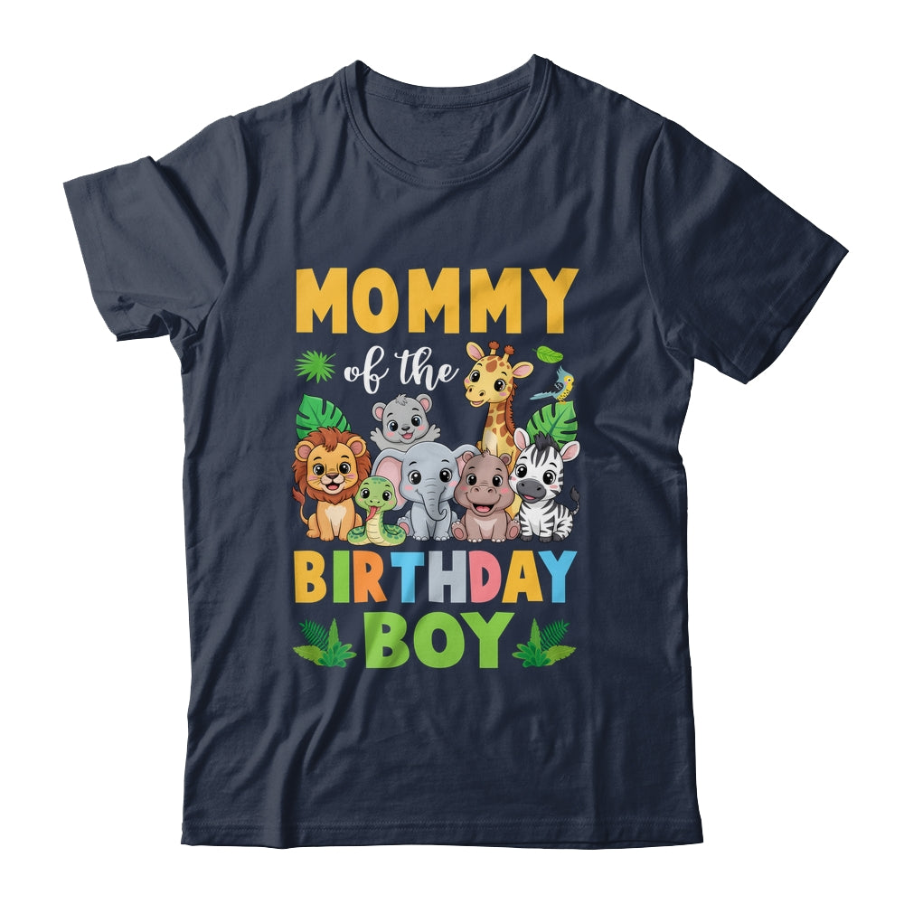 Mommy Of The Birthday Boy Kids Safari Jungle Animal Shirt & Hoodie | teecentury