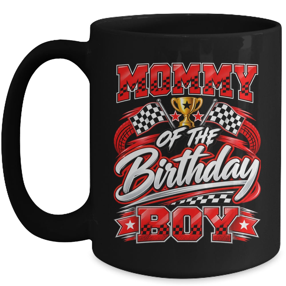 Mommy Of The Birthday Boy Race Car Family Pit Crew Mug | teecentury