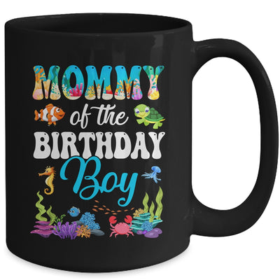 Mommy Of The Birthday Boy Sea Fish Ocean Aquarium Party Mug | teecentury