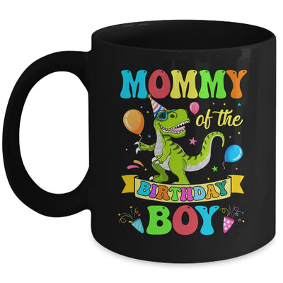 Mommy Of The Birthday Boy T-Rex Dinosaur Birthday Party Mug | teecentury