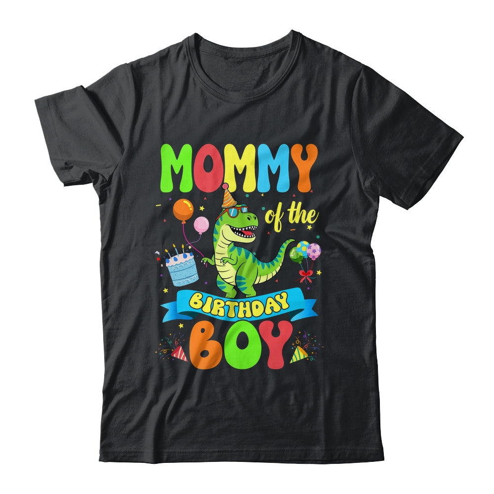 Mommy Of The Birthday Boy TRex Dinosaur Birthday Family Shirt & Hoodie | teecentury
