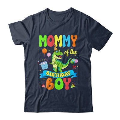 Mommy Of The Birthday Boy TRex Dinosaur Birthday Family Shirt & Hoodie | teecentury