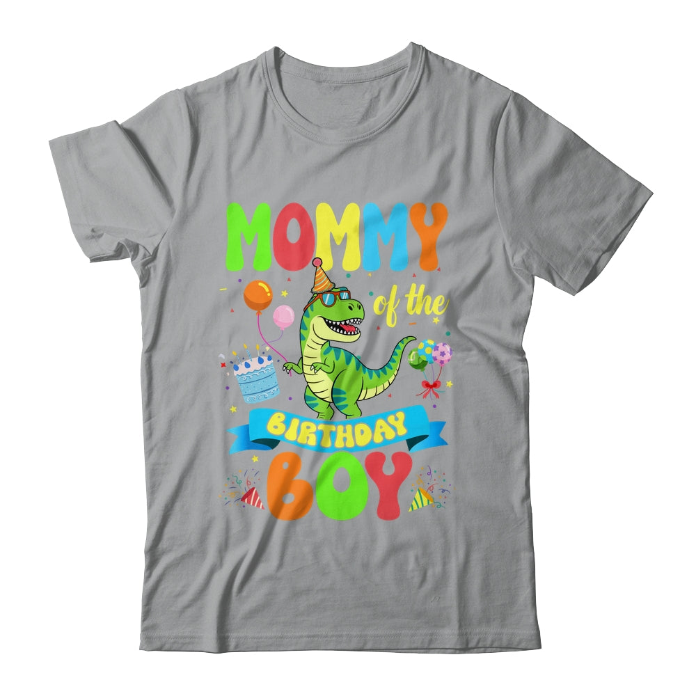 Mommy Of The Birthday Boy TRex Dinosaur Birthday Family Shirt & Hoodie | teecentury