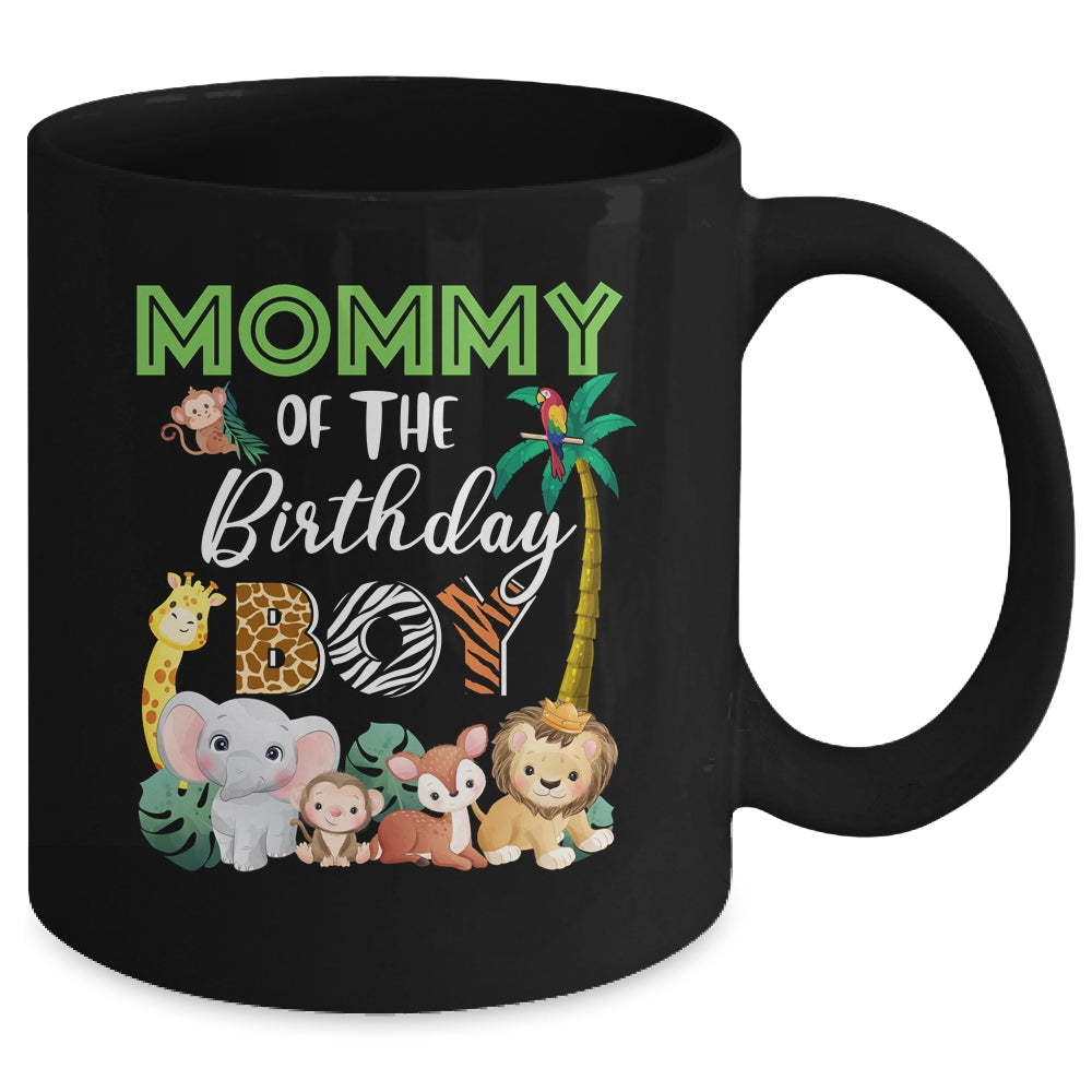 Mommy Of The Birthday Boy Wild Zoo Theme Safari Party Mug | teecentury