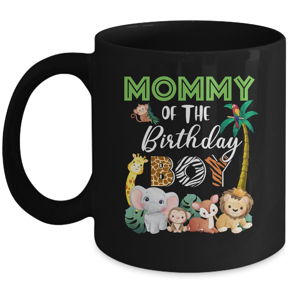 Mommy Of The Birthday Boy Wild Zoo Theme Safari Party Mug | teecentury