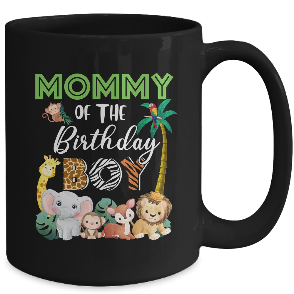 Mommy Of The Birthday Boy Wild Zoo Theme Safari Party Mug | teecentury