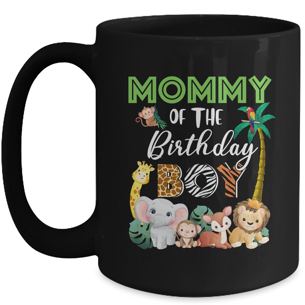 Mommy Of The Birthday Boy Wild Zoo Theme Safari Party Mug | teecentury