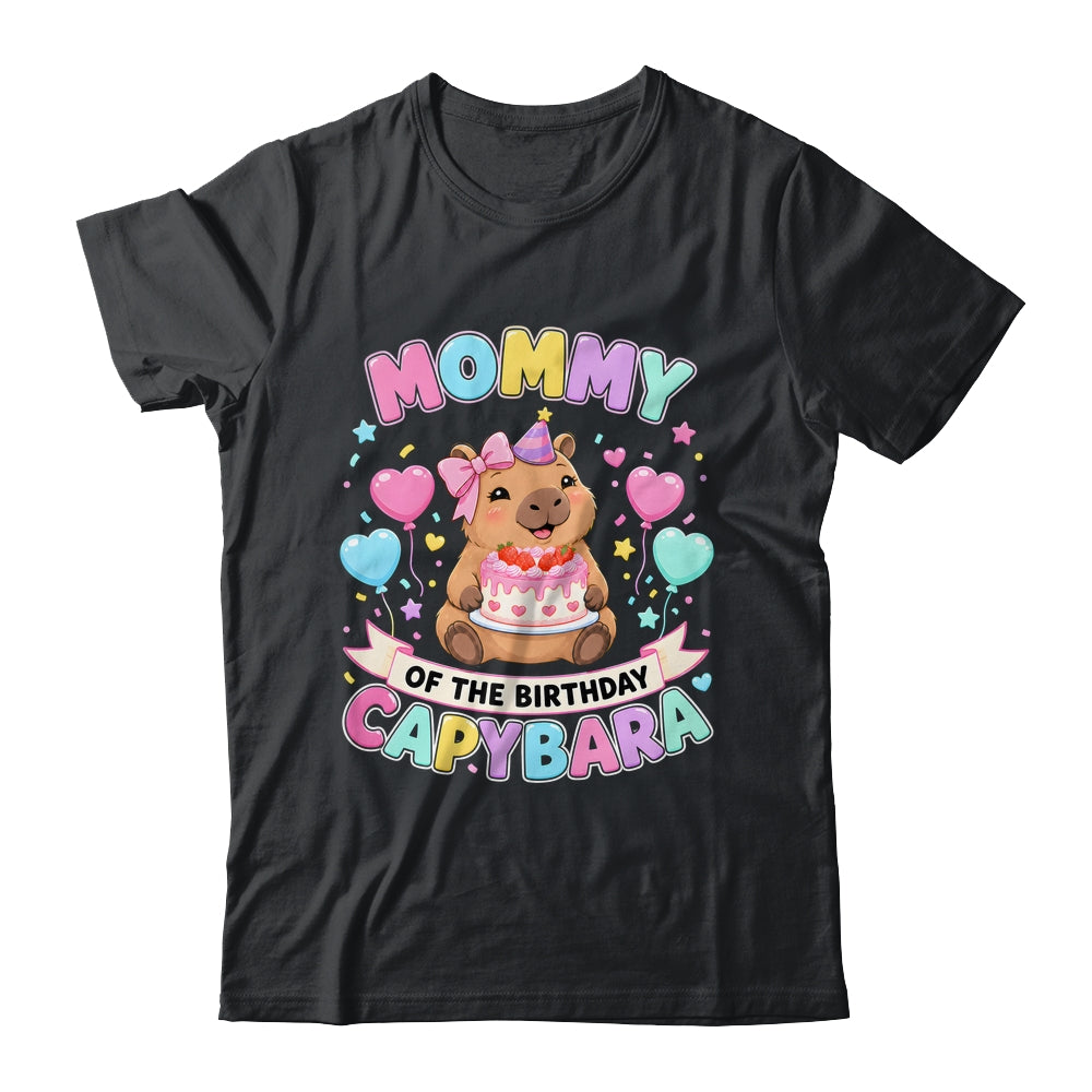 Mommy Of The Birthday Capybara Birthday Girl Family Shirt & Hoodie | teecentury