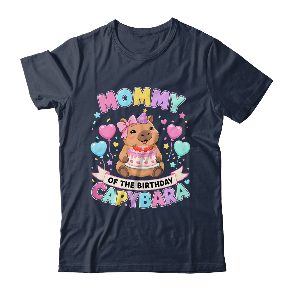 Mommy Of The Birthday Capybara Birthday Girl Family Shirt & Hoodie | teecentury