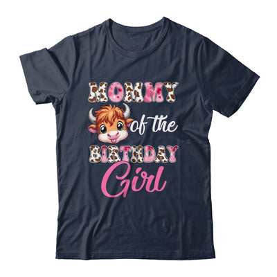 Mommy Of The Birthday Girl Highland Cow Farm 1st Birthday Shirt & Hoodie | teecentury