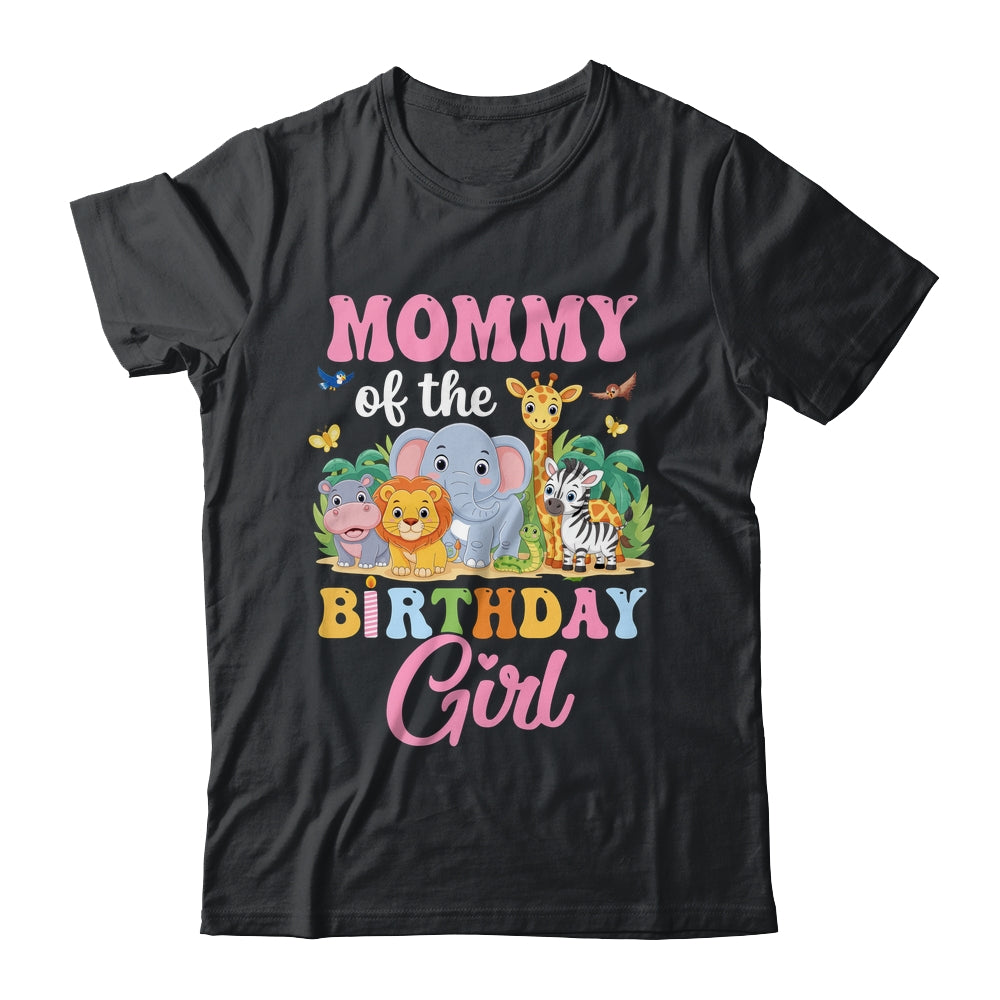 Mommy Of The Birthday Girl Kids Safari Jungle Animal Shirt & Hoodie | teecentury