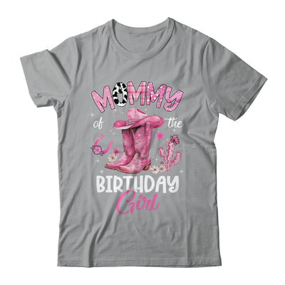 Mommy Of The Birthday Girl Pink Cowgirl Western Cow Girl Shirt & Hoodie | teecentury