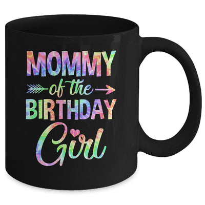 Mommy Of The Birthday Girl Tie Dye 1st Birthday Girl Family Mug | teecentury