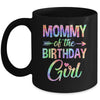 Mommy Of The Birthday Girl Tie Dye 1st Birthday Girl Family Mug | teecentury