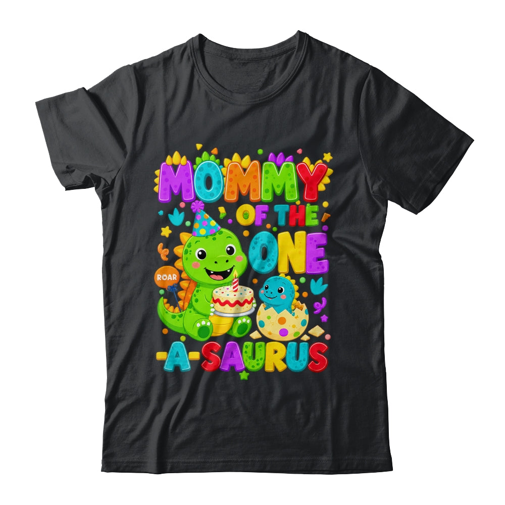 Mommy Of The One-A-Saurus 1St Birthday Boy T-Rex Dinosaur Shirt & Hoodie | teecentury