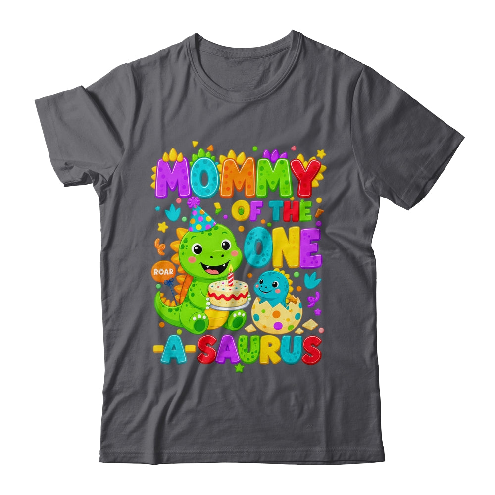 Mommy Of The One-A-Saurus 1St Birthday Boy T-Rex Dinosaur Shirt & Hoodie | teecentury