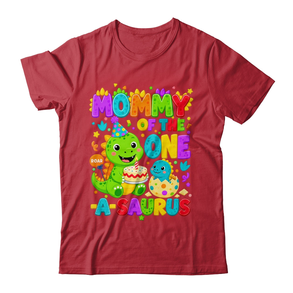 Mommy Of The One-A-Saurus 1St Birthday Boy T-Rex Dinosaur Shirt & Hoodie | teecentury