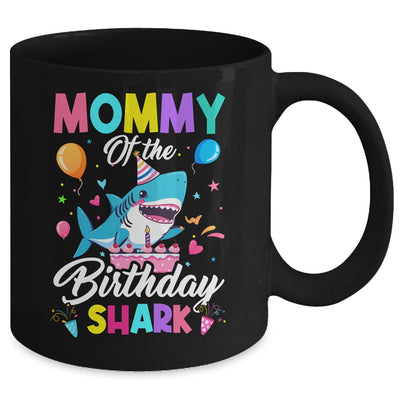 Mommy Of The Shark Birthday Boy Girl Party Family Group Mug | teecentury