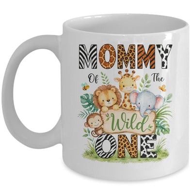 Mommy Of The Wild One First Birthday Boy Jungle Safari Mug | teecentury