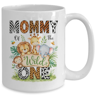 Mommy Of The Wild One First Birthday Boy Jungle Safari Mug | teecentury
