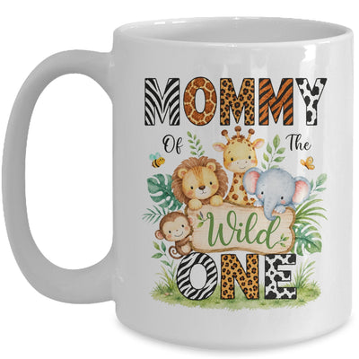 Mommy Of The Wild One First Birthday Boy Jungle Safari Mug | teecentury