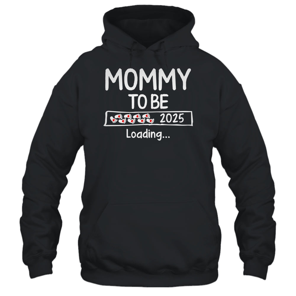Mommy To Be 2025 Loading Promoted To Mommy Est 2025 Shirt & Tank Top | teecentury