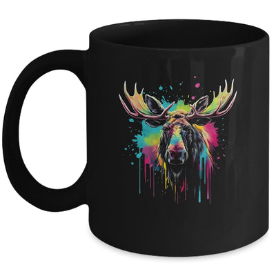 Moose Lovers Colorful Art Beautiful Moose Lover Men Women Mug | teecentury