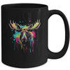 Moose Lovers Colorful Art Beautiful Moose Lover Men Women Mug | teecentury