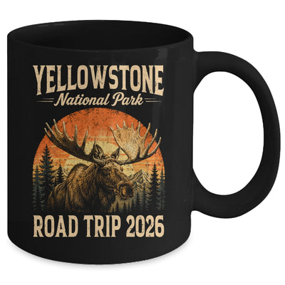 Moose Yellowstone National Park Family Trip 2026 Outdoor Mug | teecentury