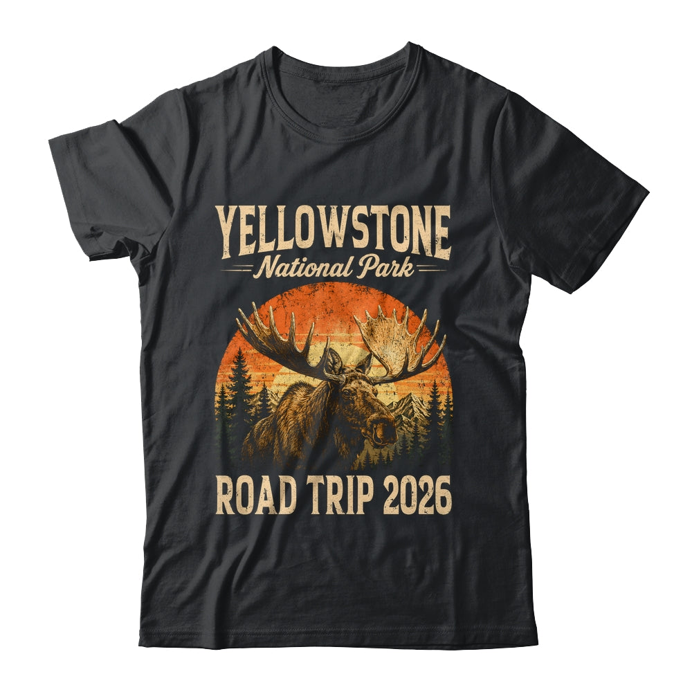 Moose Yellowstone National Park Family Trip 2026 Outdoor Shirt & Tank Top | teecentury