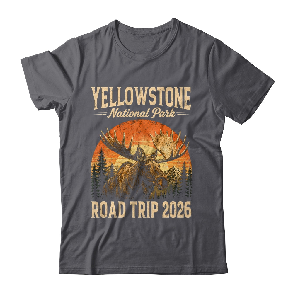 Moose Yellowstone National Park Family Trip 2026 Outdoor Shirt & Tank Top | teecentury