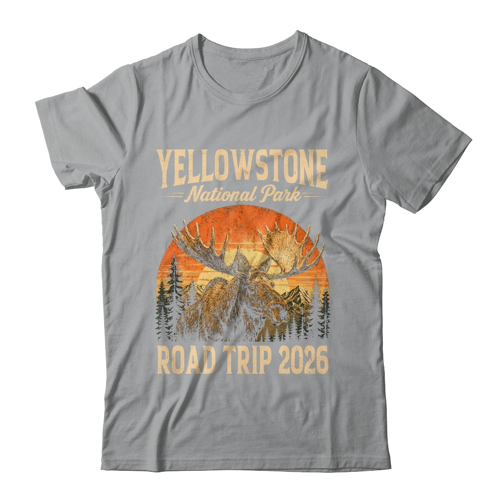 Moose Yellowstone National Park Family Trip 2026 Outdoor Shirt & Tank Top | teecentury