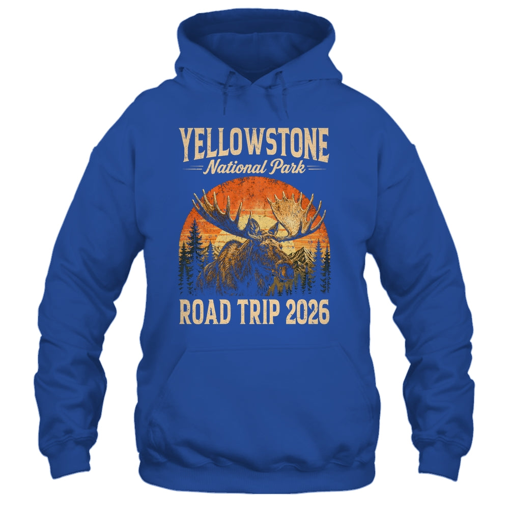 Moose Yellowstone National Park Family Trip 2026 Outdoor Shirt & Tank Top | teecentury