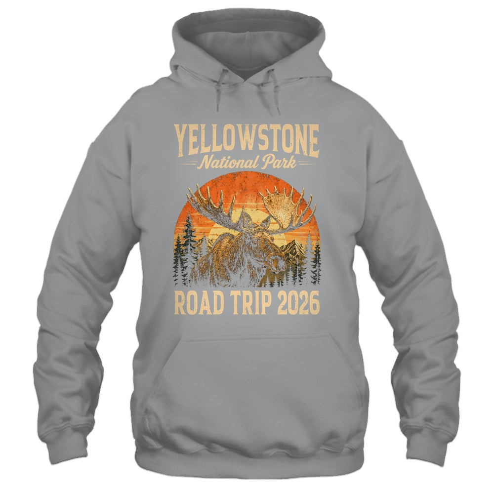 Moose Yellowstone National Park Family Trip 2026 Outdoor Shirt & Tank Top | teecentury