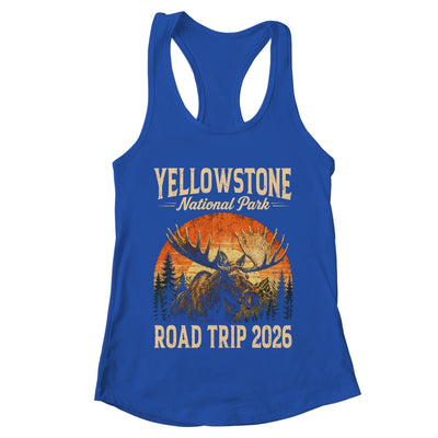 Moose Yellowstone National Park Family Trip 2026 Outdoor Shirt & Tank Top | teecentury