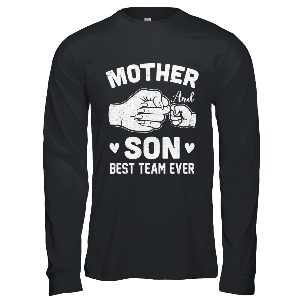 Mother And Son Best Team Ever Sons Mom Matching Mother's Day Shirt & Hoodie | teecentury