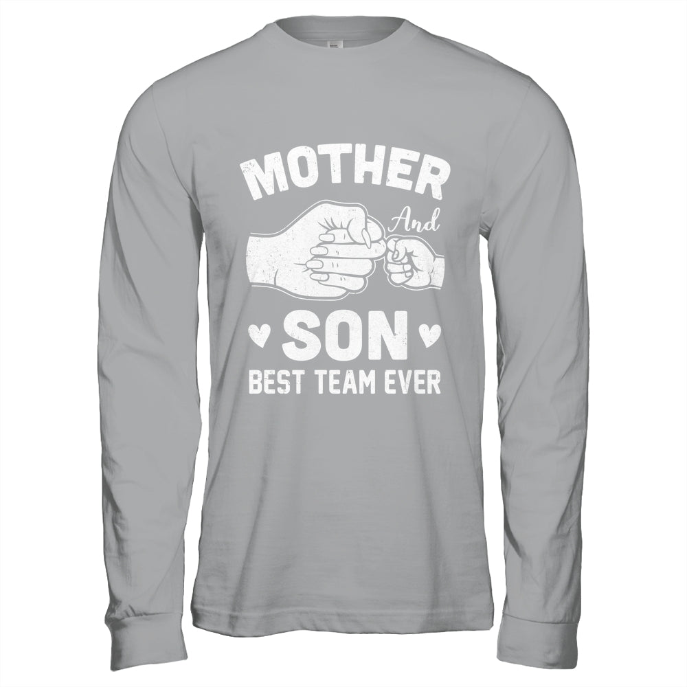 Mother And Son Best Team Ever Sons Mom Matching Mother's Day Shirt & Hoodie | teecentury