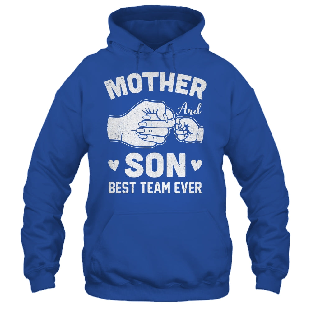 Mother And Son Best Team Ever Sons Mom Matching Mother's Day Shirt & Hoodie | teecentury