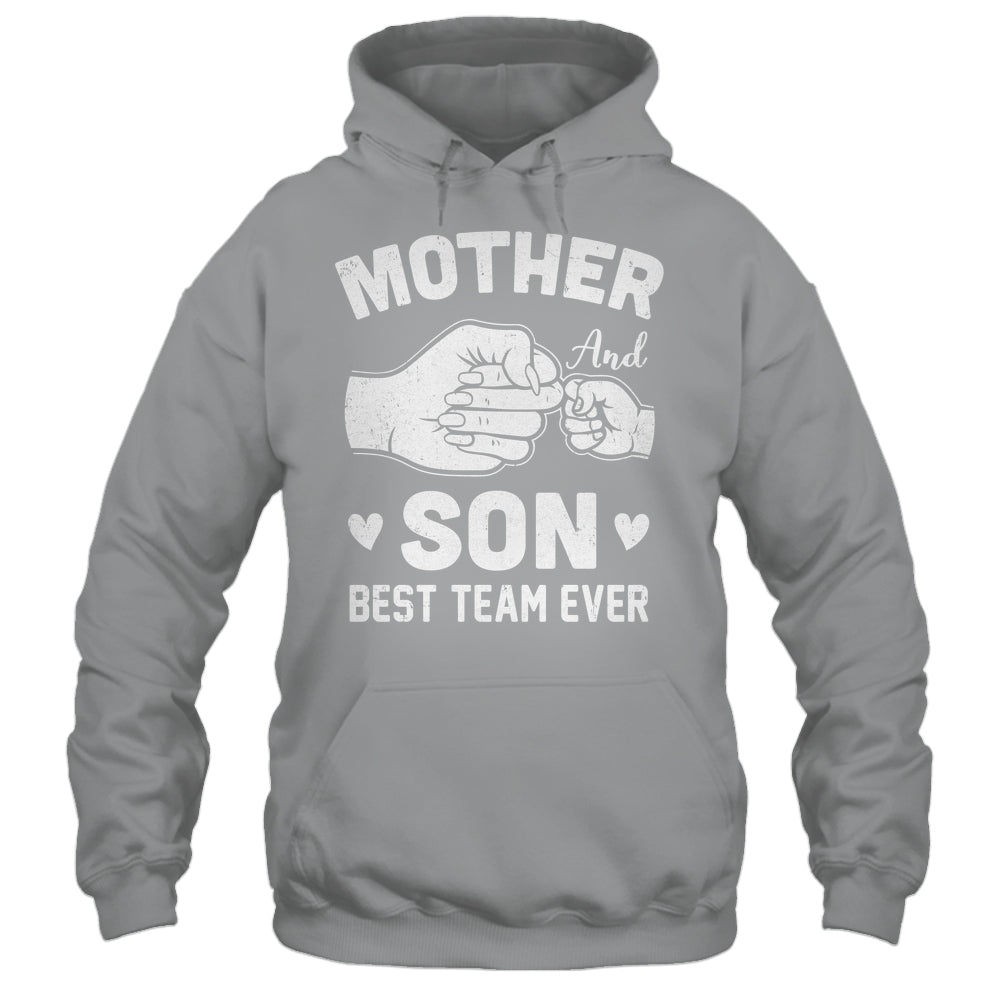 Mother And Son Best Team Ever Sons Mom Matching Mother's Day Shirt & Hoodie | teecentury