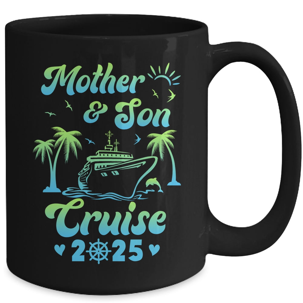 Mother And Son Cruise 2025 Funny Family Trip Matching Mug | teecentury