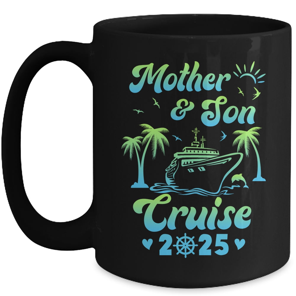 Mother And Son Cruise 2025 Funny Family Trip Matching Mug | teecentury