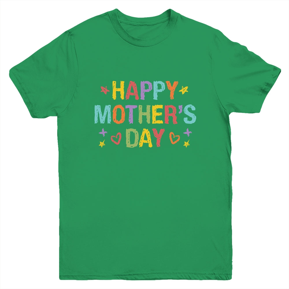 Mothers Day For Kids Boys Girls Happy Mothers Day Youth Shirt | teecentury
