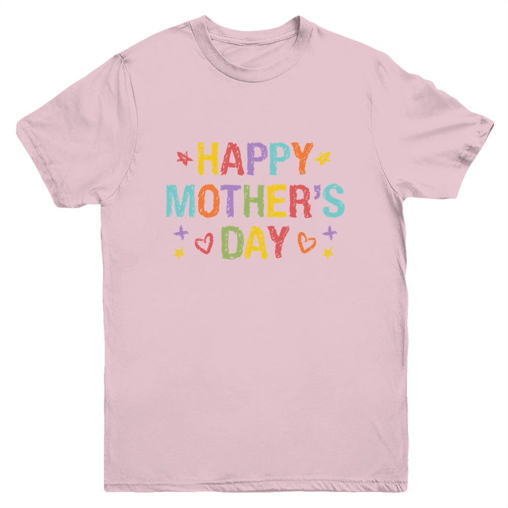 Mothers Day For Kids Boys Girls Happy Mothers Day Youth Shirt | teecentury