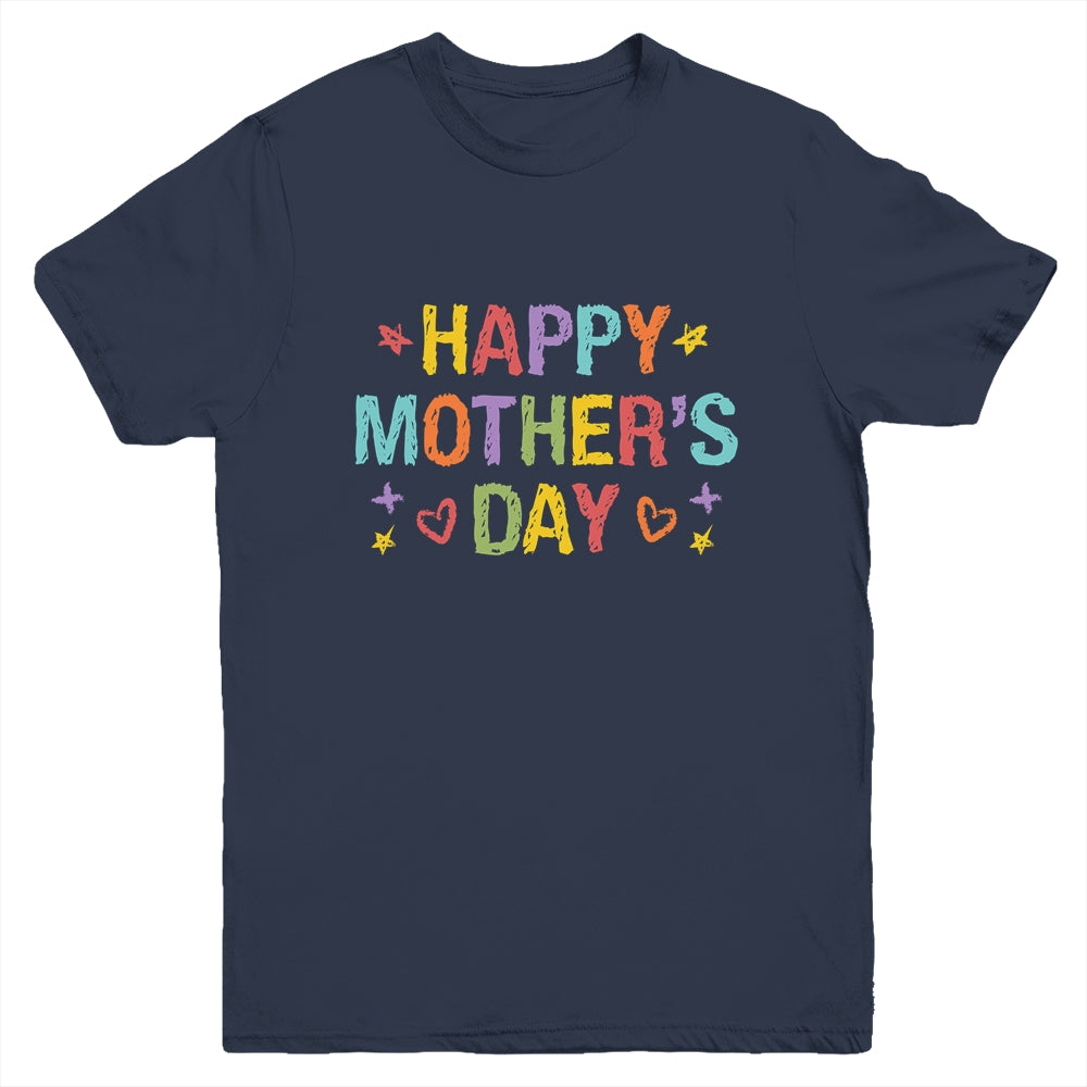 Mothers Day For Kids Boys Girls Happy Mothers Day Youth Shirt | teecentury